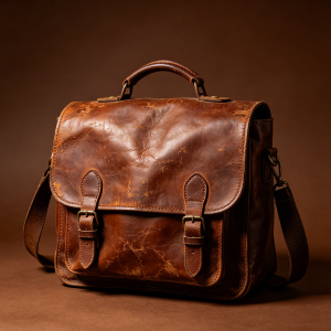 Slim Luxury Leather Business Office Tote Bag