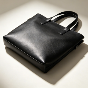 Vintage Waxed Leather Handheld Messenger Briefcase